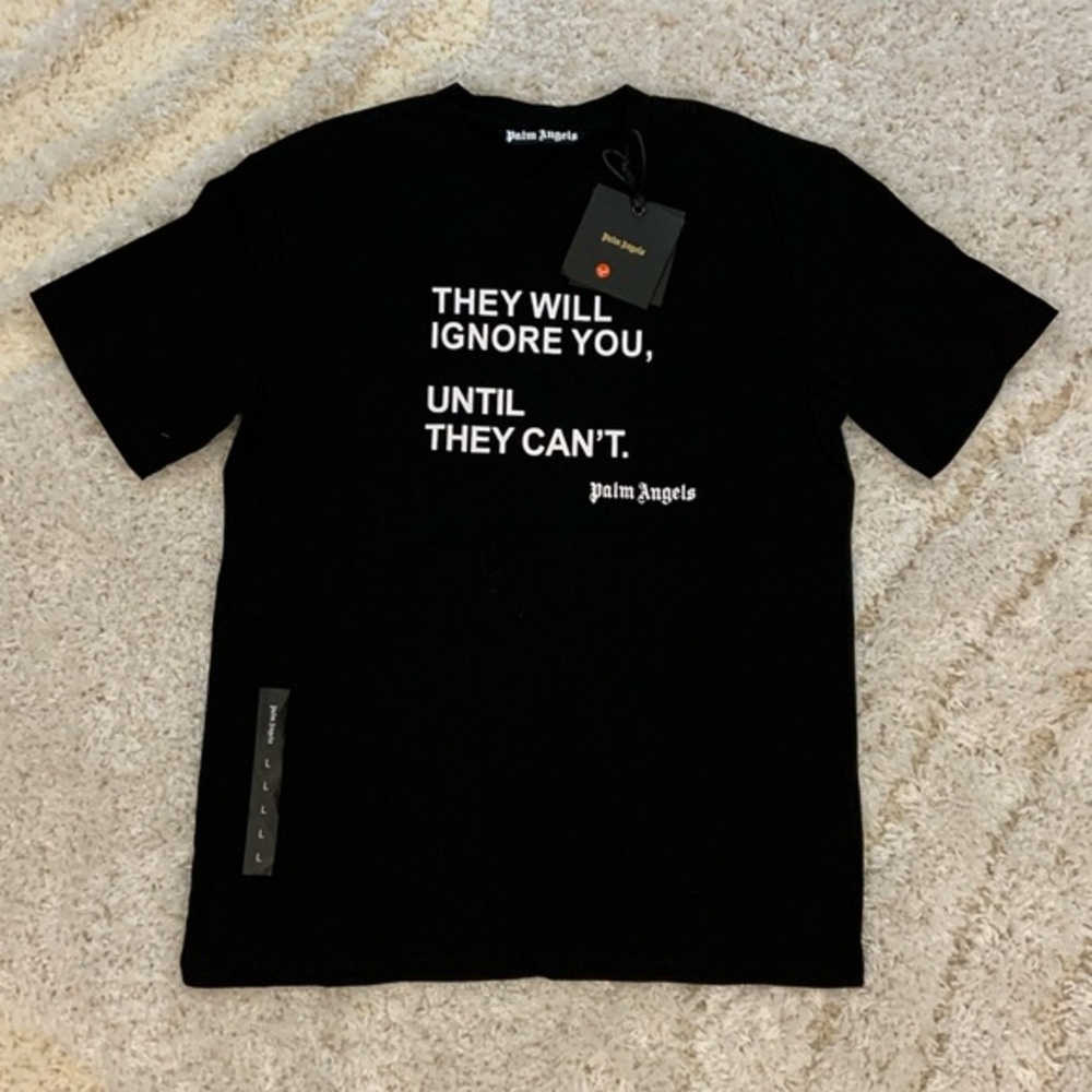 Palm Angels SS23 MILAN Butterfly Black T-Shirt Mens Size Large